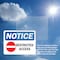 Signmission Restricted Access OSHA Notice Sign, Plastic, 14in W x 10in L, 2PK OS-2PACK-NS-P-1014-L-18072 - alternate 5